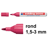 Edding 3000 permanent marker karmijnrood (1,5 - 3 mm rond) 4-3000019 200797