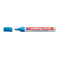 Edding 3000 permanent marker lichtblauw (1,5 - 3 mm rond) 4-3000010 200788
