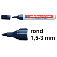 Edding 3000 permanent marker staalblauw (1,5 - 3 mm rond) 4-3000017 200795