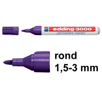 Edding 3000 permanent marker violet (1,5 - 3 mm rond) 4-3000008 200786