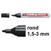 Edding 3000 permanent marker zwart (1,5 - 3 mm rond)