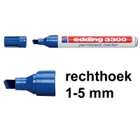 Edding 3300 permanent marker blauw (1 - 5 mm beitel) 4-3300003 200816