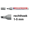 Edding 3300 permanent marker grijs (1 - 5 mm beitel)