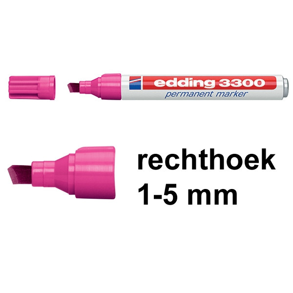 Edding 3300 permanent marker roze (1 - 5 mm beitel) 4-3300009 200822 - 1