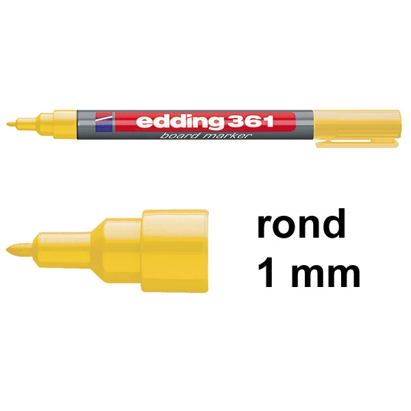 Edding 361 whiteboard marker geel (1 mm rond) 4-361005 200845 - 1