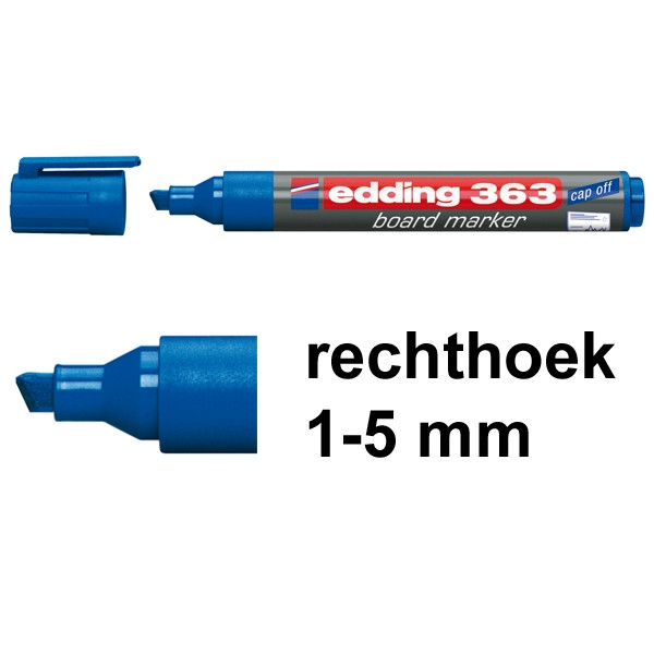 Edding 363 whiteboard marker blauw (1 - 5 mm beitel) 4-363003 200650 - 1