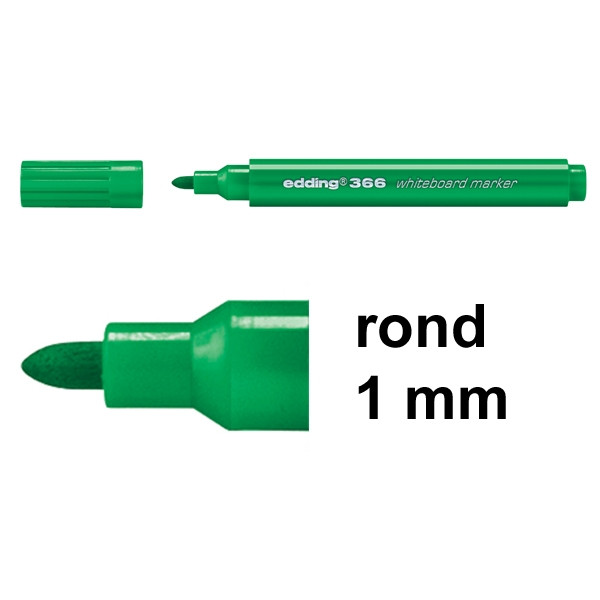 Edding 366 mini whiteboard marker groen (1 mm rond) 4-366004 200882 - 1