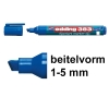 Edding 383 flipchart marker blauw (1 - 5 mm beitel)