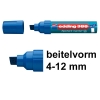 Edding 388 flipchart marker blauw (4 - 12 mm beitel)