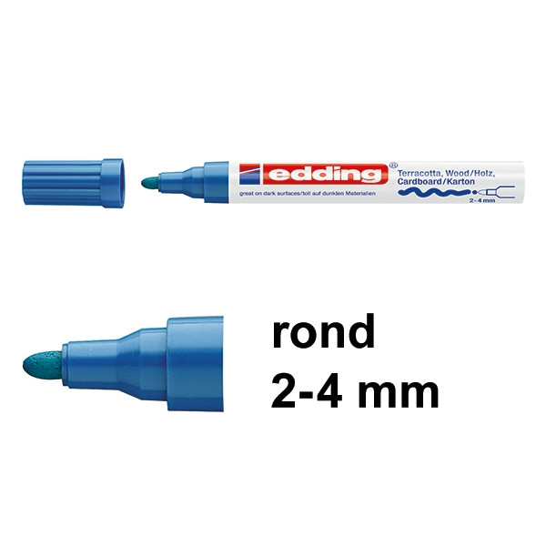 Edding 4000 matlakmarker blauw (2 - 4 mm rond) 4-4000003 239115 - 1