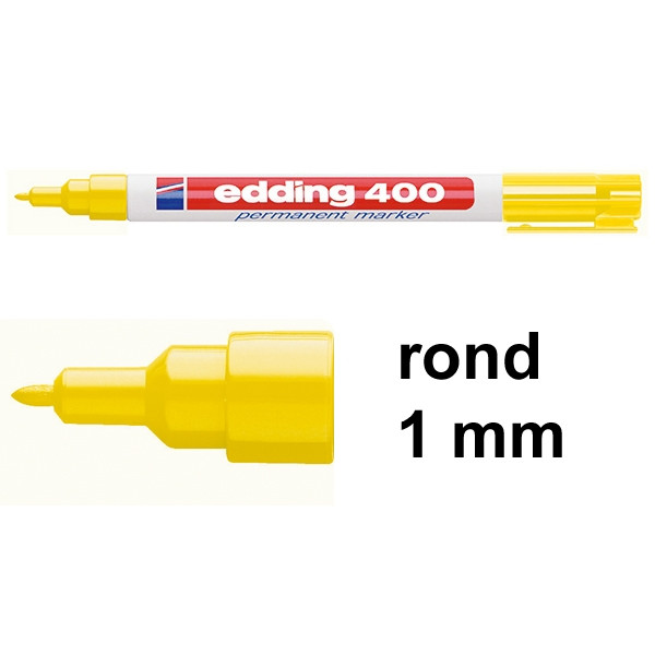 Edding 400 permanent marker geel (1 mm rond) 4-400005 200799 - 1