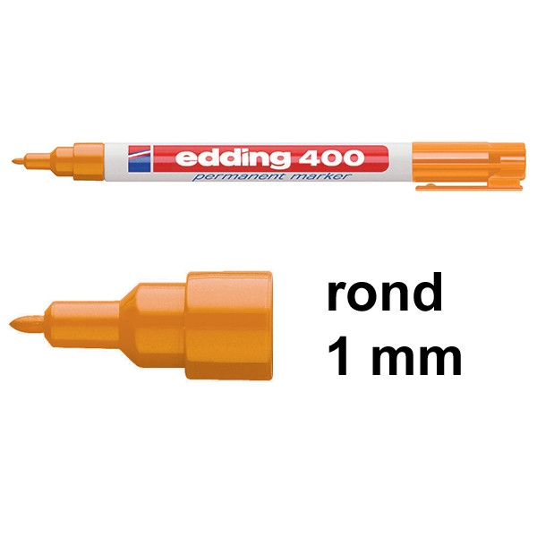 Edding 400 permanent marker oranje (1 mm rond) 4-400006 200800 - 1