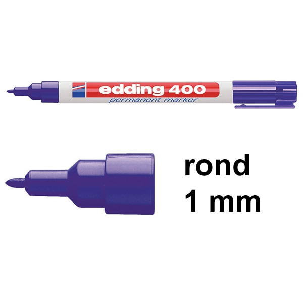 Edding 400 permanent marker violet (1 mm rond) 4-400008 200802 - 1