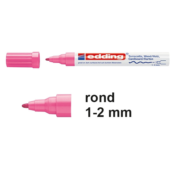 Edding 4040 matlakmarker roze (1 - 2 mm rond) 4-4040009 239109 - 1