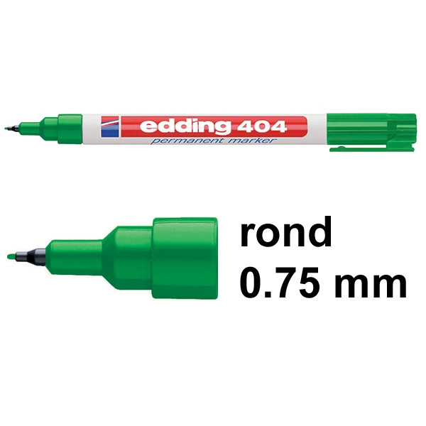 Edding 404 permanent marker groen (0,75 mm rond) 4-404004 200830 - 1