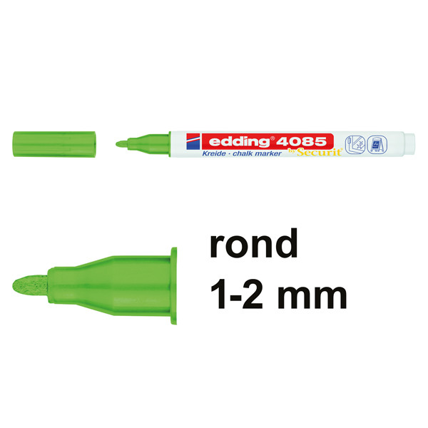 Edding 4085 krijtstift metallic groen (1 - 2 mm rond) 4-4085074 240107 - 1