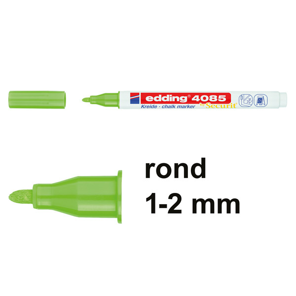 Edding 4085 krijtstift neongroen (1 - 2 mm rond) 4-4085064 240102 - 1