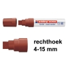 Edding 4090 krijtstift bruin (4 - 15 mm beitel) 200891 - 1