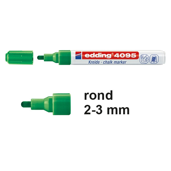 Edding 4095 krijtstift groen (2 - 3 mm rond) 4-4095004 200900 - 1