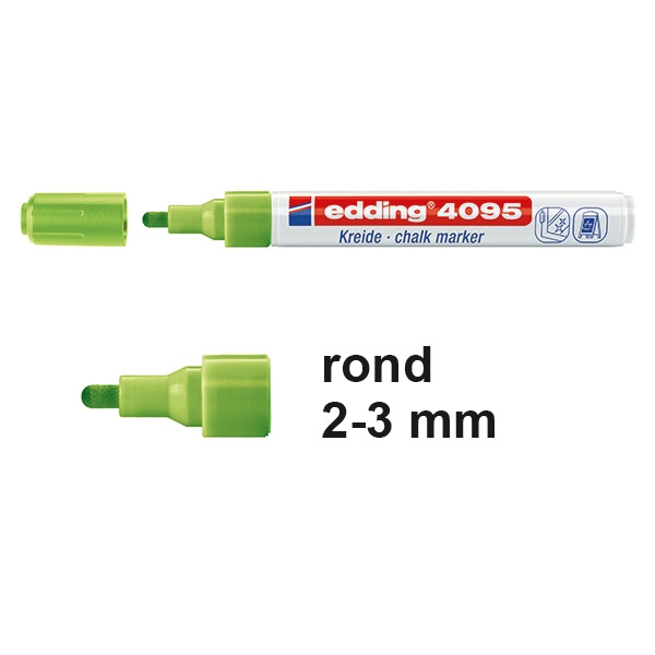 Edding 4095 krijtstift lichtgroen (2 - 3 mm rond) 4-4095011 200901 - 1