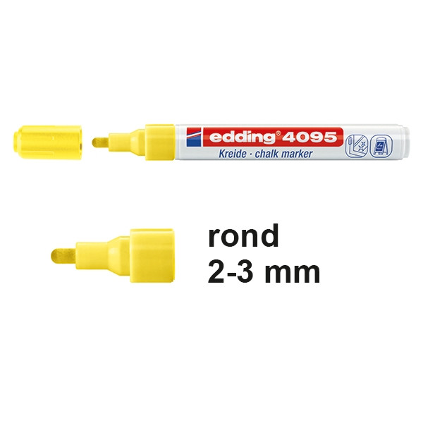 Edding 4095 krijtstift neongeel (2 - 3 mm rond) 4-4095065 200903 - 1