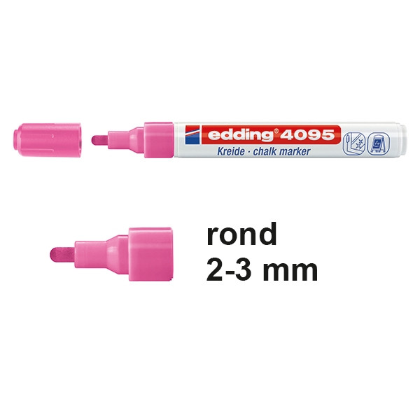 Edding 4095 krijtstift neonroze (2 - 3 mm rond) 4-4095069 200905 - 1