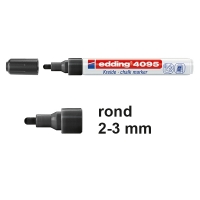 Edding 4095 krijtstift zwart (2 - 3 mm rond) 4-4095001 200897