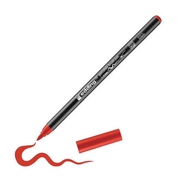 Edding 4200 porselein-penseelstift rood (1 - 4mm penseelpunt) 239286 - 1