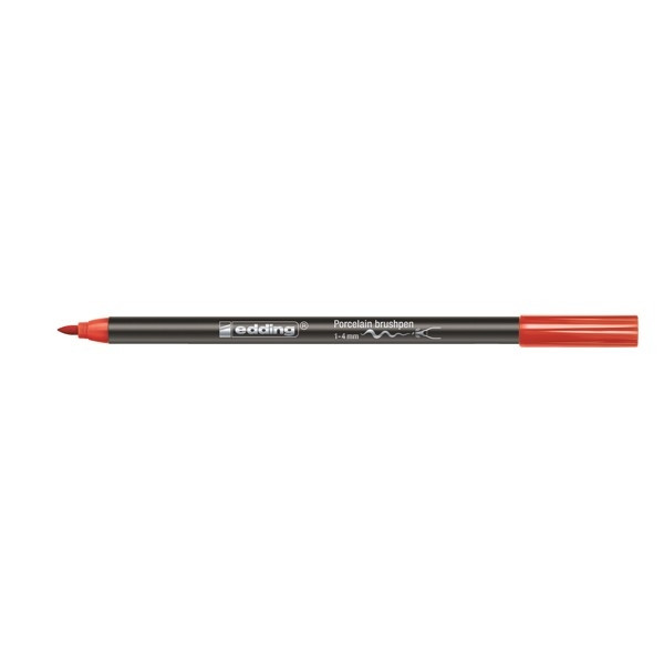 Edding 4200 porselein-penseelstift rood 4-4200002 239286 - 1