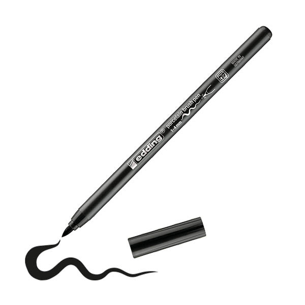 Edding 4200 porselein-penseelstift zwart (1 - 4mm penseelpunt) 239285 - 1