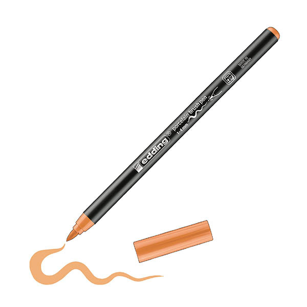 Edding 4200 porseleinmarker apricot-nude (1 - 4mm penseelpunt) 201049 - 1