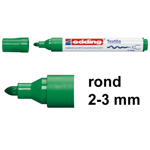 Edding 4500 textielmarker groen (2 - 3 mm rond) 1047004 200724 - 1