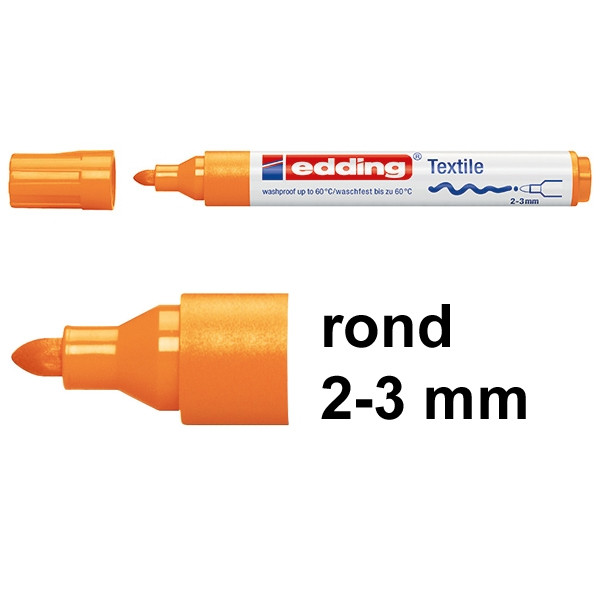 Edding 4500 textielmarker neon-oranje (2 - 3 mm rond) 4-4500066 200885 - 1