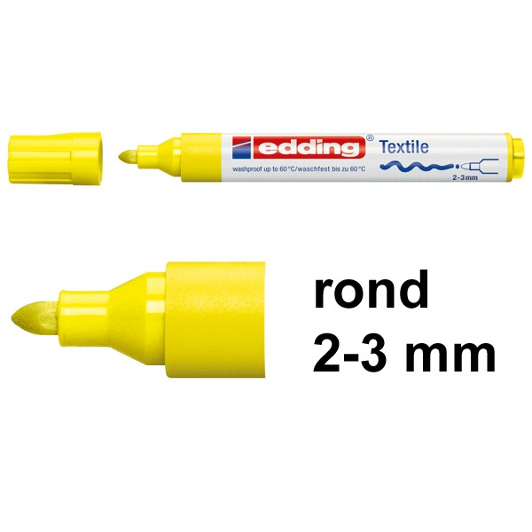 Edding 4500 textielmarker neongeel (2 - 3 mm rond) 1047065 200746 - 1