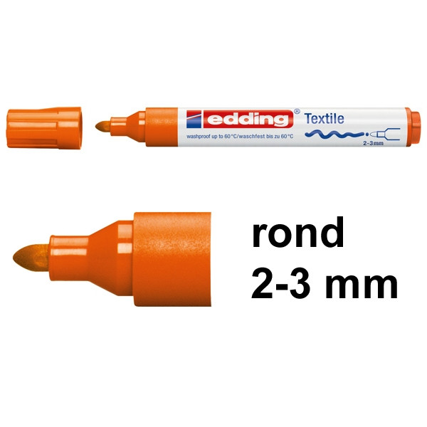 Edding 4500 textielmarker oranje (2 - 3 mm rond) 1047006 200728 - 1