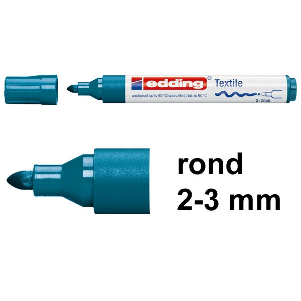 Edding 4500 textielmarker orientblauw (2 - 3 mm rond) 1047033 200744 - 1