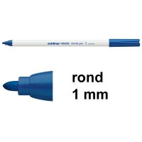 Edding 4600 textielmarker blauw (1 mm rond) 4-4600003 200754