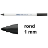 Edding 4600 textielmarker zwart (1 mm rond)