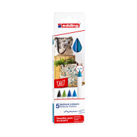 Edding 4600 textielmarkerset koel 5 stuks (1 mm rond) 404852