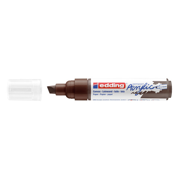 Edding 5000 acrylmarker chocoladebruin (5 - 10 mm beitel) 4-5000907 240142 - 1