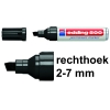 Edding 500 permanent marker zwart (2 - 7 mm beitel)