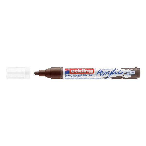 Edding 5100 acrylmarker chocoladebruin (2 - 3 mm rond) 4-5100907 240168 - 1