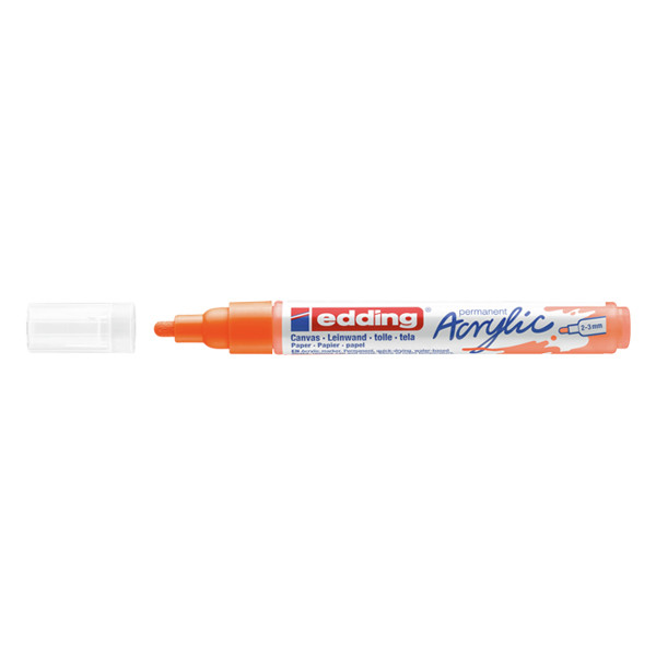 Edding 5100 acrylmarker neon-oranje (2 - 3 mm rond) 4-5100066 240159 - 1