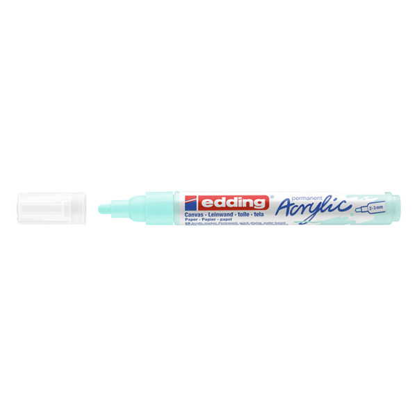 Edding 5100 acrylmarker pastelblauw (2 - 3 mm rond) 4-5100916 240172 - 1