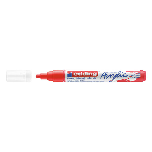 Edding 5100 acrylmarker verkeersrood (2 - 3 mm rond) 4-5100902 240163 - 1