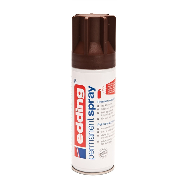Edding 5200 permanente acrylverf spray mat chocoladebruin (200 ml) 4-5200907 239051 - 1
