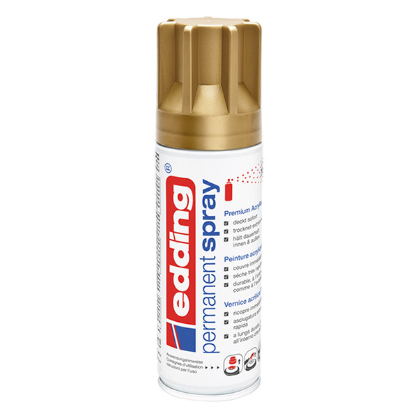 Edding 5200 permanente acrylverf spray mat rijkgoud (200 ml) 4-5200924 239068 - 1