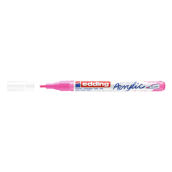 Edding 5300 acrylmarker elegant neonroze (1 - 2 mm rond) 4-5300069 240186 - 1