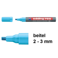 Edding 725 neon board marker blauw (2 - 5 mm beitel) 4-725063 239200
