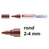 Edding 750 glanslakmarker bruin (2 - 4 mm rond)